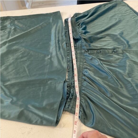 Parade Luxe Satin Lightweight Smooth Teal Blue Pajama Cami Short Set Size 3X - Picture 4 of 8